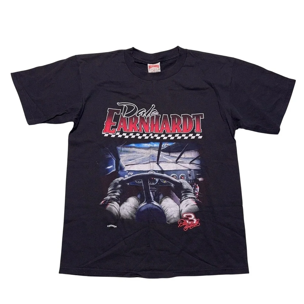 Vintage 90s Dale Earnhardt #3 Nascar T-Shirt Mens XL Black Nutmeg USA Made - Picture 1 of 8